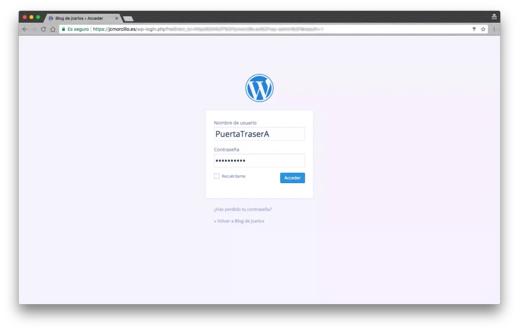 Crear puerta trasera en Wordpress facilmente login.png 1