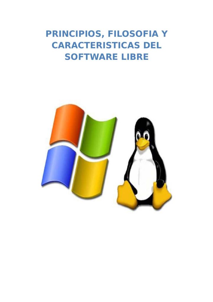 Software libre y principios