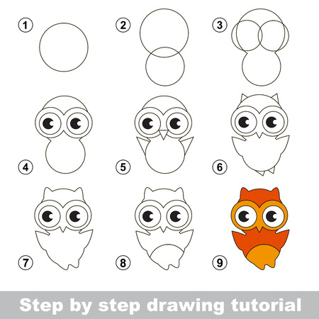 51115775 paso a paso tutorial de dibujo juego visual para los ninos como dibujar un buho lindo