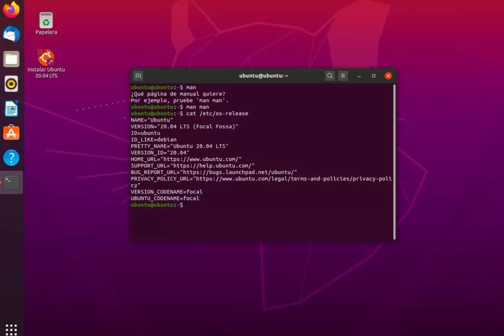 Ubuntu Terminal Desktop