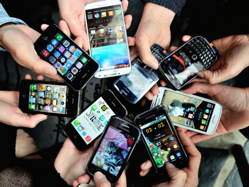 Dispositivos móviles en uso