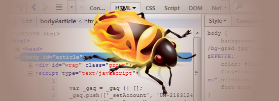 Editor de código y Firebug