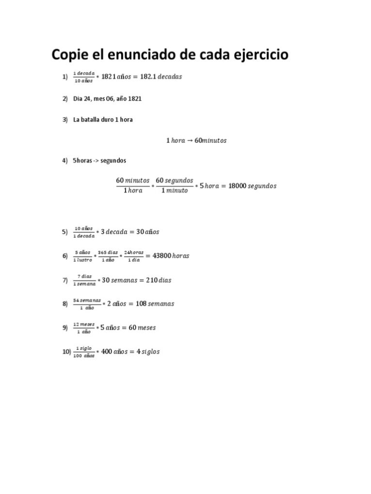 Horas y días convertidos