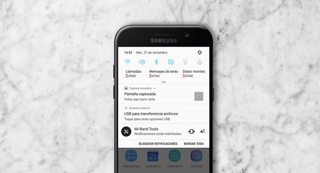 Captura de pantalla paso a paso