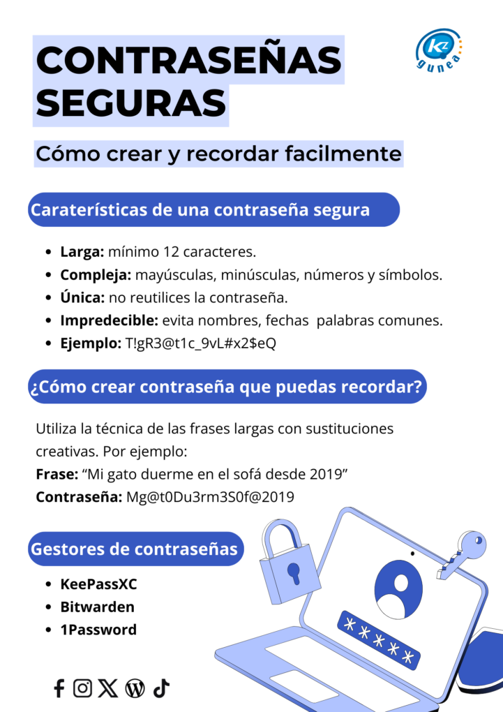 Contraseñas seguras en línea