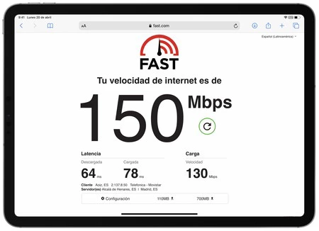 Velocidad de internet adecuada