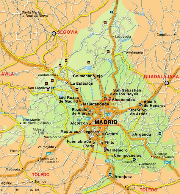Mapa de Madrid