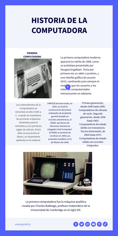 Computadora pública con historial