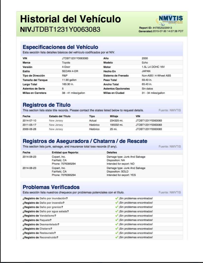 Obtén un informe del historial de un coche en la DGT fácilmente 17 Historial del vehículo