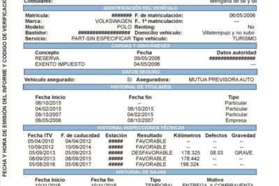 Obtén un informe del historial de un coche en la DGT fácilmente