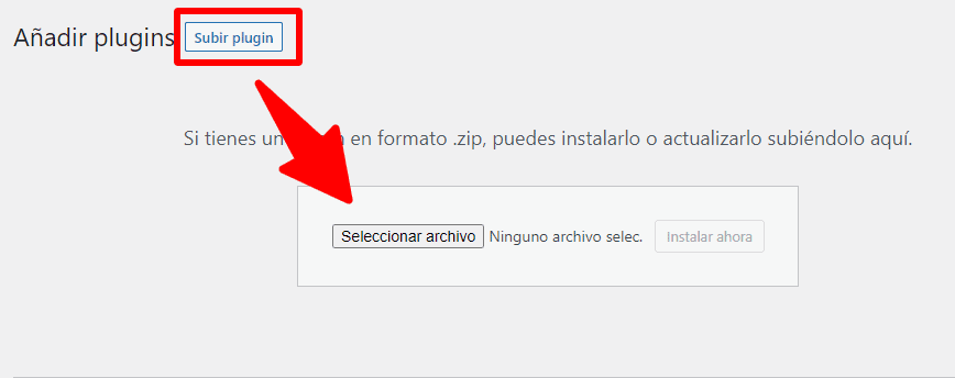 Cómo instalar y configurar Claude 3.7 en WordPress: Guía paso a paso 18 Botón de "Subir plugin"