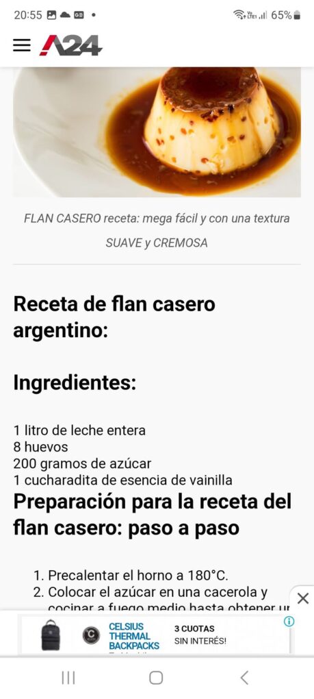 Receta fácil para hacer flan de huevo con webos frescos 15 Ingredientes para hacer flan