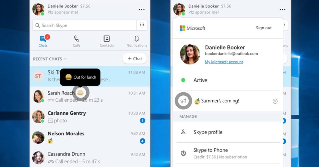 Soluciona problemas al iniciar sesión en Skype rápidamente 17 Estado de Skype