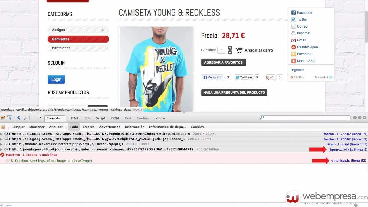 Tutorial: Instalar y usar Firebug para depurar páginas web paso a paso 17 Consola de Firebug en acción