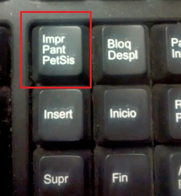 Captura de pantalla paso a paso