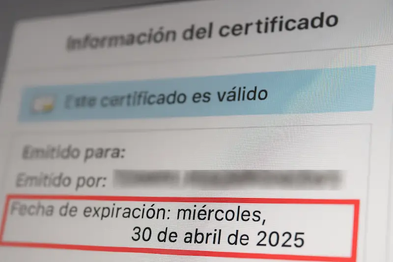 consultar fecha caducidad certificado digital 1
