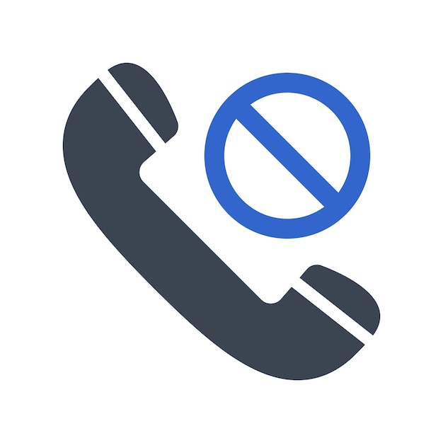 Icono de bloqueo de llamadas
