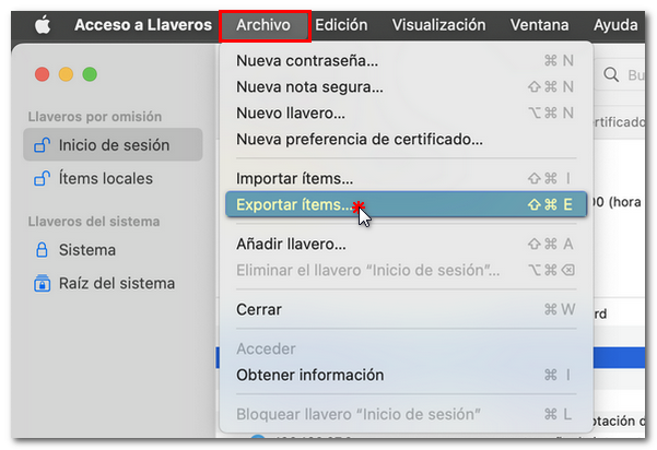 Certificado digital guardado correctamente