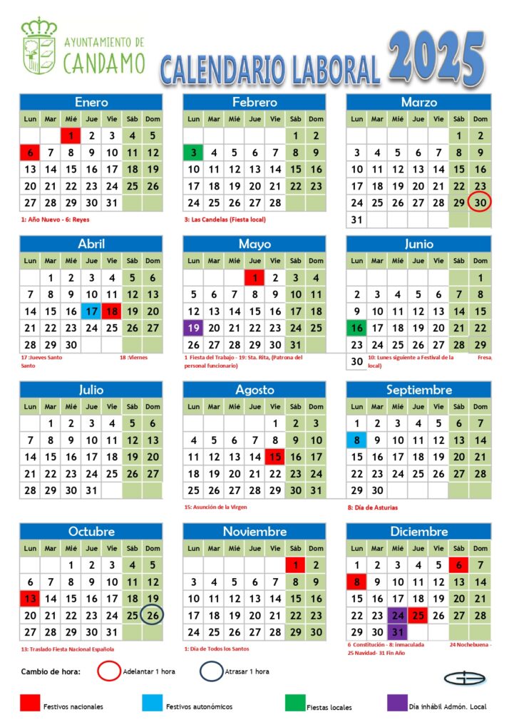Calendario laboral 2025 en España: organiza tus vacaciones 17 Calendario laboral de 2025