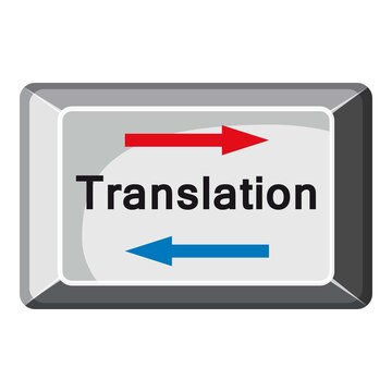 Botón de traducción animado