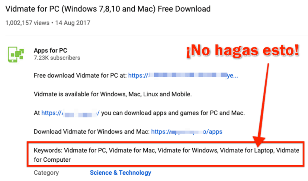 5 consejos para mejorar el SEO de tus videos en YouTube y buscadores 10 Etiquetas y categorías de videos
