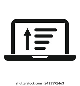 laptop content filter icon simple 260nw 2411392463