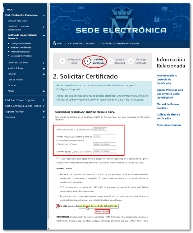 Certificado digital válido