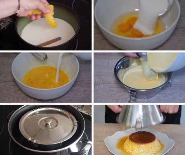 Receta fácil para hacer flan de huevo con webos frescos 19 Flan de huevo enfriando