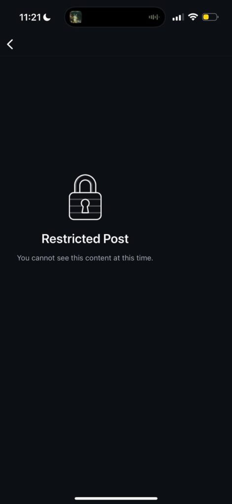 restricted post you cannot see this content at this time v0 a937e8ploiif1 1