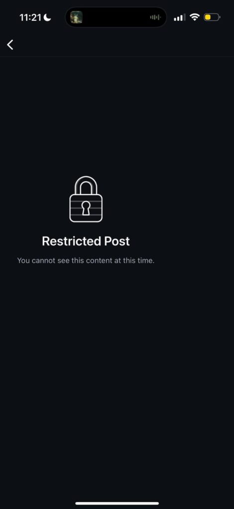 Publicaciones no autorizadas en Instagram
