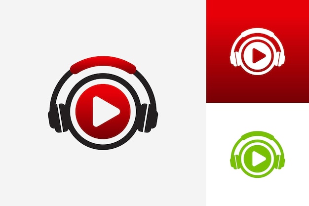 Logo de YouTube y auriculares