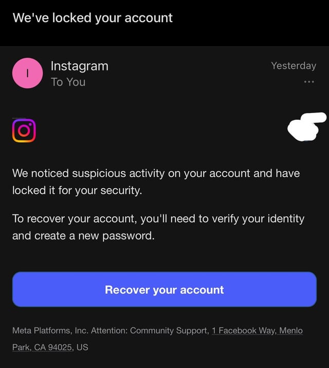 Publicaciones sospechosas en Instagram