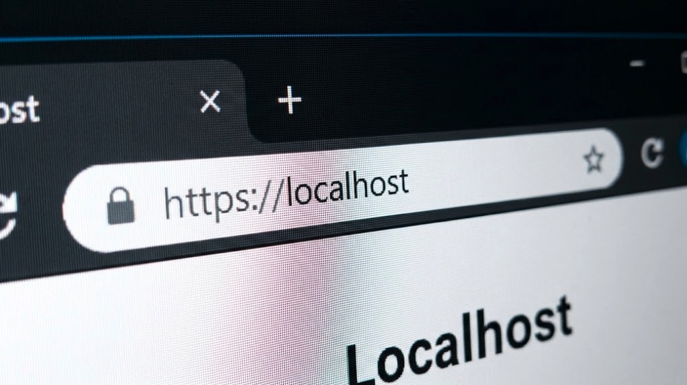 Conexión segura HTTPS con candado activado en localhost