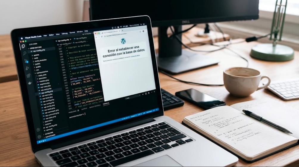portada error conexion base de datos wordpress
